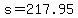 +s+=+217.95+