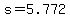 +s+=+5.772+