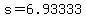 +s+=+6.93333+