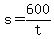 +s+=+600%2Ft+