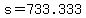 +s+=+733.333+