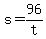 +s+=+96%2Ft+