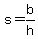 +s+=+b+%2F+h+