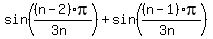 +sin%28%28n-2%29pi%2F%283n%29%29+%2B+sin%28%28n-1%29pi%2F%283n%29%29