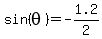 +sin%28+theta+%29+=+-1.2%2F2+