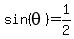 +sin%28+theta+%29+=+1%2F2+