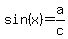 +sin%28+x+%29+=+a%2Fc+