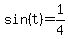 +sin%28t%29+=+1%2F4+