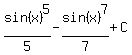 +sin%28x%29%5E5%2F5+-+sin%28x%29%5E7%2F7+%2B+C