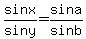 +sinx%2Fsiny=sina%2Fsinb