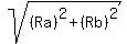 +sqrt%28%28Ra%29%5E2+%2B+%28Rb%29%5E2%29+