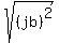 +sqrt%28+%28jb%29%5E2%29
