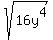 +sqrt%28+16y%5E4%29+