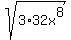 +sqrt%28+3%2A32x%5E8+%29+