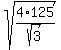 +sqrt%28+4%2A125%2Fsqrt%283%29%29