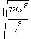 +sqrt%28+720x%5E8%2Fy%5E3+%29+