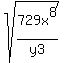 +sqrt%28+729x%5E8%2Fy3+%29+
