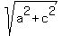 +sqrt%28+a%5E2+%2B+c%5E2+%29