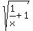 +sqrt%281%2Fx%2B1%29+