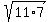 +sqrt%2811%2A7%29