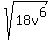 +sqrt%2818v%5E6%29+