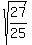+sqrt%2827%2F25%29+