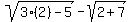 +sqrt%283%282%29-5%29+-+sqrt%282%2B7%29+