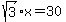 +sqrt%283%29%2Ax+=+30+