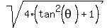 +sqrt%284%28tan%5E2%28theta%29+%2B+1%29%29