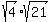 +sqrt%284%29%2Asqrt%2821%29+