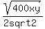 +sqrt%28400xy%29%2F%282sqrt2%29