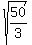 +sqrt%2850%2F3%29+