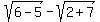 +sqrt%286-5%29+-+sqrt%282%2B7%29+