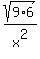 +sqrt%289%2A6%29%2Fx%5E2+