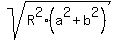 +sqrt%28R%5E2%28a%5E2%2Bb%5E2%29%29+