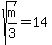 +sqrt%28m%2F3%29+=+14+