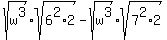 +sqrt%28w%5E3%29%2Asqrt%286%5E2%2A2+%29+-+sqrt%28w%5E3%29%2A+sqrt%28+7%5E2%2A2+%29+