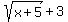 +sqrt%28x%2B5%29%2B3+