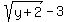 +sqrt%28y%2B2%29-3