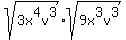 +sqrt+%283x%5E4v%5E3%29+sqrt+%289x%5E3v%5E3%29