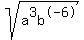 +sqrt+%28a%5E3b%5E-6%29+