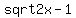 +sqrt+2x-1+