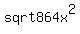 +sqrt+864x%5E2+