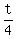 +t%2F4+