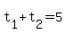 +t%5B1%5D+%2B+t%5B2%5D+=+5+