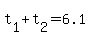 +t%5B1%5D+%2B+t%5B2%5D+=+6.1+