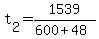 +t%5B2%5D+=+1539+%2F+%28+600+%2B+48+%29+