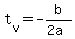 +t%5Bv%5D+=+-b%2F%282a%29+