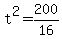 +t%5E2+=+200%2F16+