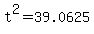 +t%5E2+=+39.0625+